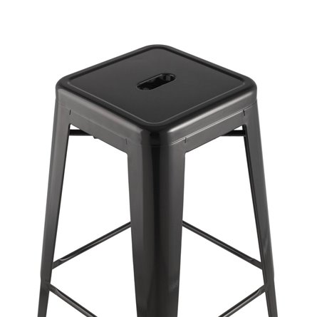 Tolix черный глянцевый, металл, пластик