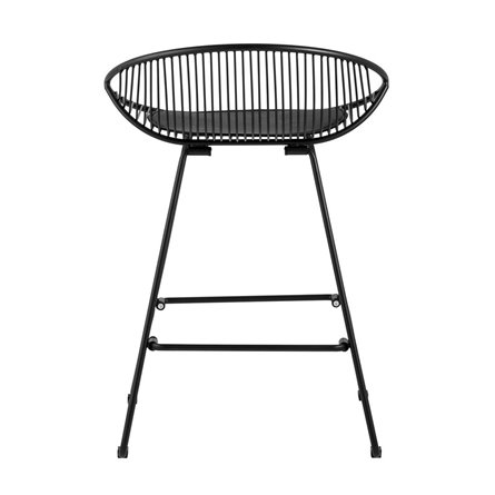 UFO черный металл с черной подушкой из экокожи