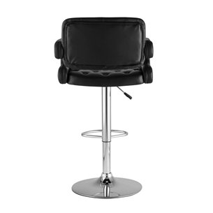 Бентли черный PU-кожа, дугообразные подлокотники