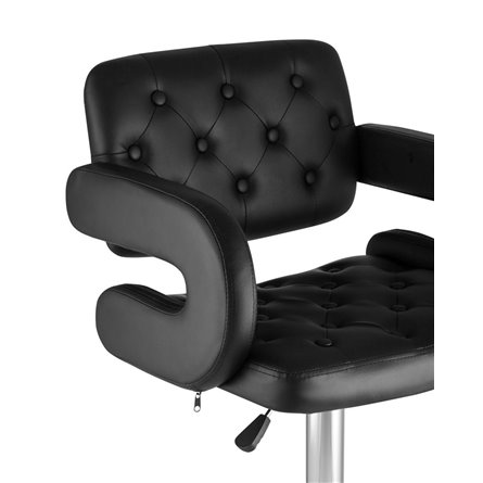 Бентли черный PU-кожа, дугообразные подлокотники