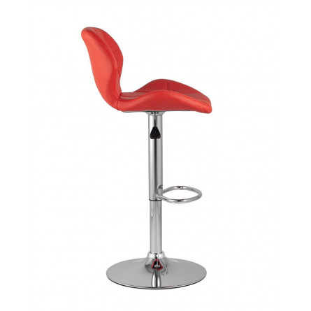 Бон красный обивка экокожа на хромированной ножке