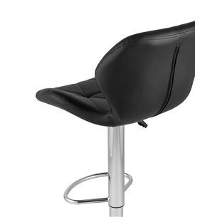 Бон черный обивка экокожа на хромированной ножке