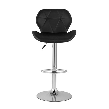 Бон черный обивка экокожа на хромированной ножке