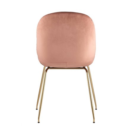 Beetle со спинкой пудровый мягкий каркас металлический