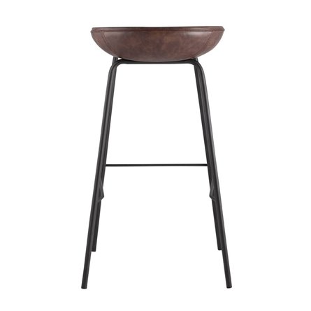 Beetle Lite PU коричневый, металлический каркас, черные ножки