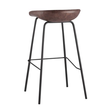 Beetle Lite PU коричневый, металлический каркас, черные ножки