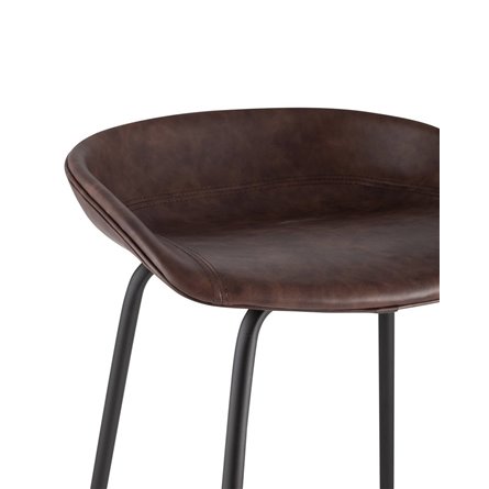 Beetle Lite PU коричневый, металлический каркас, черные ножки