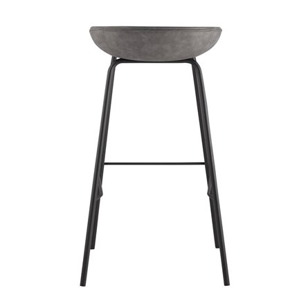 Beetle Lite PU серый, металлический каркас, черные ножки