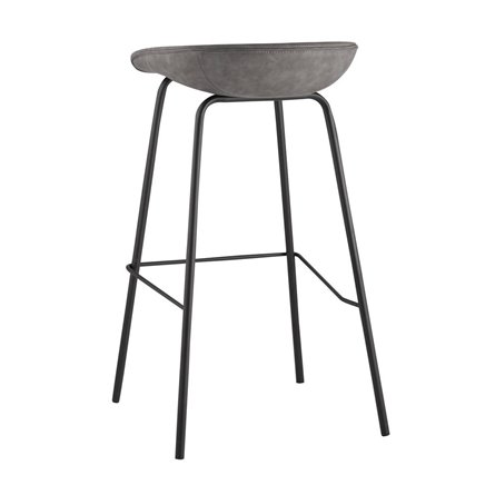 Beetle Lite PU серый, металлический каркас, черные ножки