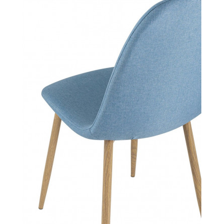 Валенсия голубой, стальной каркас с принтом, обивка мебельный бархат