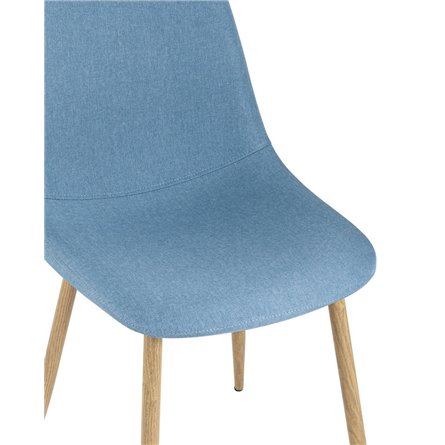 Валенсия голубой, стальной каркас с принтом, обивка мебельный бархат