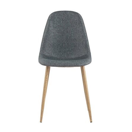 Валенсия серый кухонный, обивка из ткани рогожка, ножки металлически под дерево