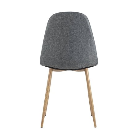 Валенсия серый кухонный, обивка из ткани рогожка, ножки металлически под дерево