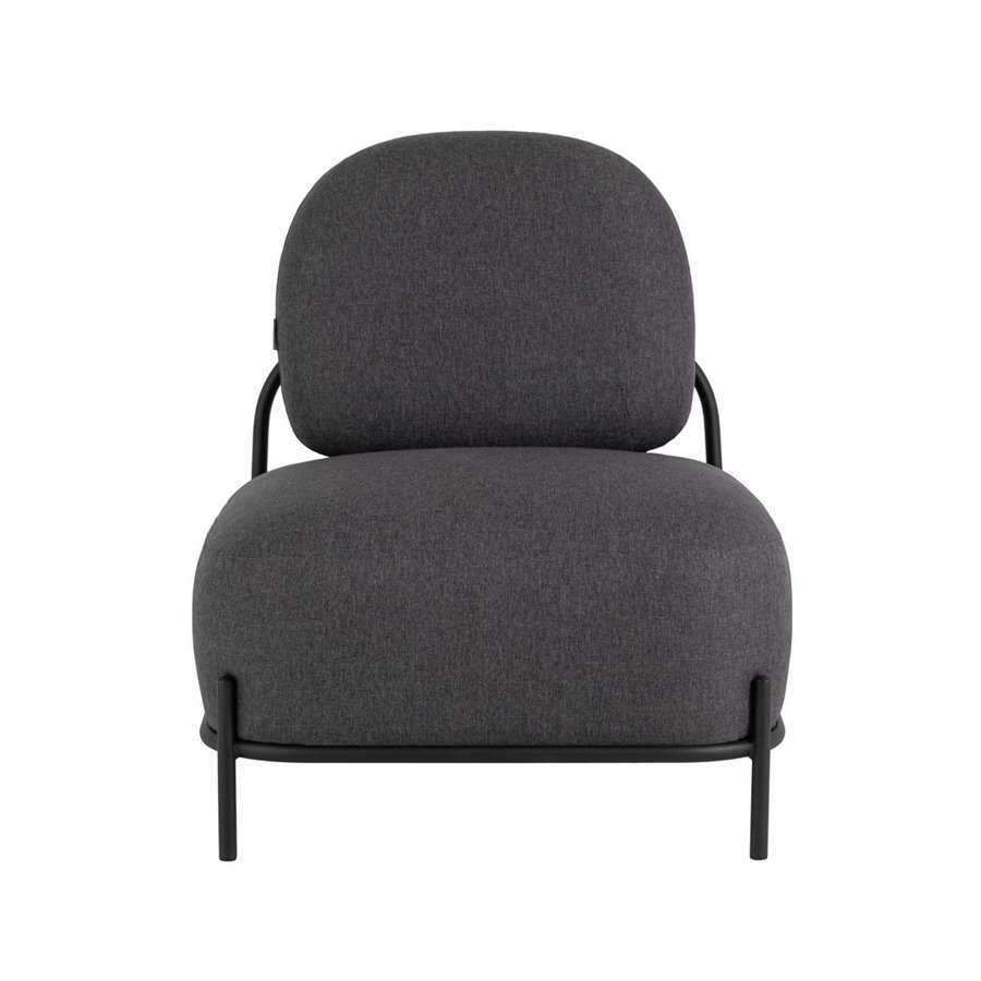 Валенсия винтаж серый, металлический каркас с принтом, обивка из экокожи