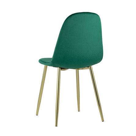 Валенсия велюр зеленый золотые ножки