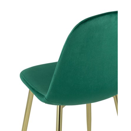 Валенсия велюр зеленый золотые ножки