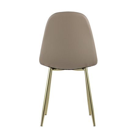 Валенсия экокожа коричневая золотые ножки