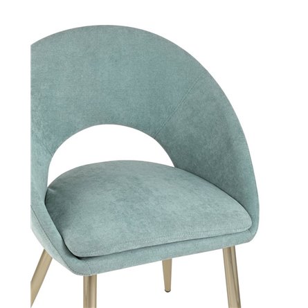 обеденный Кензи мягкая обивка рогожка цвет мятный