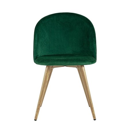 обеденный Лион велюр с ромбами зеленый