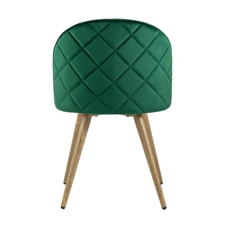 обеденный Лион велюр с ромбами зеленый