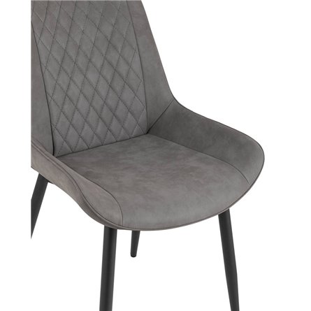 Невада серый, обивка из экокожи