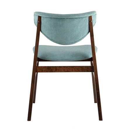 Ragnar мягкое тканевое синее сиденье деревянный каркас из массива гевеи