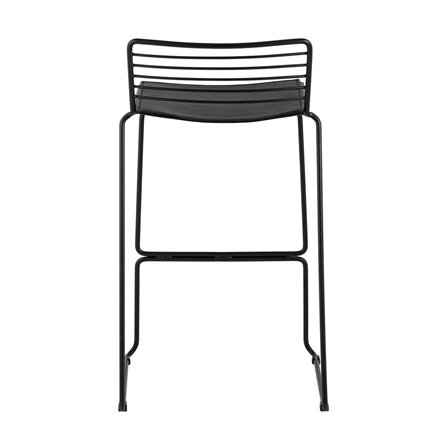 Danny черный металл с черной подушкой из экокожи