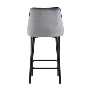 Danny черный металл с черной подушкой из экокожи Danny черный металл с черной подушкой из экокожи