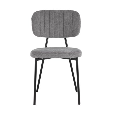 Эвита мягкий серый обивка вельвет