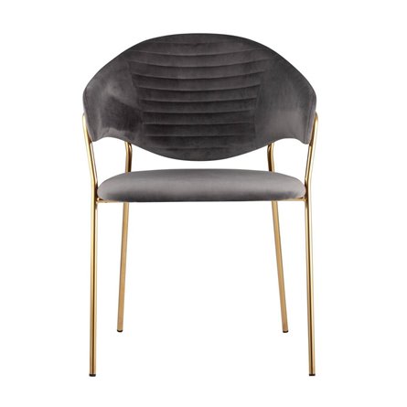 Эвита мягкий серый обивка вельвет