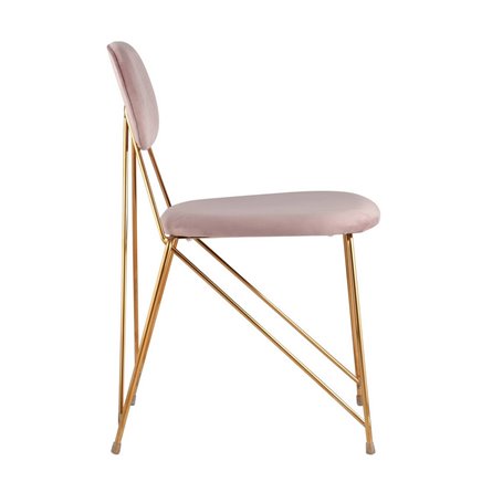 Элис мягкий розовый обивка вельвет