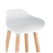 Модерн БЕЛЫЙ, сиденье из ABS, деревянный каркас, хромированная подставка Модерн БЕЛЫЙ, сиденье из ABS, деревянный каркас, хромированная подставка