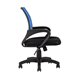 TopChairs Simple офисное синее в обивке из текстиля с сеткой, механизм качания Top Gun TopChairs Simple офисное синее в обивке из текстиля с сеткой, механизм качания Top Gun