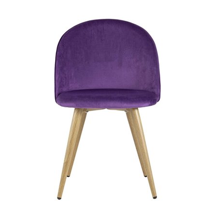 Лион с ромбами лиловый, металлические ножки под дерево, велюровая ткань, спинка с ромбовидной ст