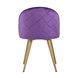 Лион с ромбами лиловый, металлические ножки под дерево, велюровая ткань, спинка с ромбовидной ст Лион с ромбами лиловый, металлические ножки под дерево, велюровая ткань, спинка с ромбовидной ст
