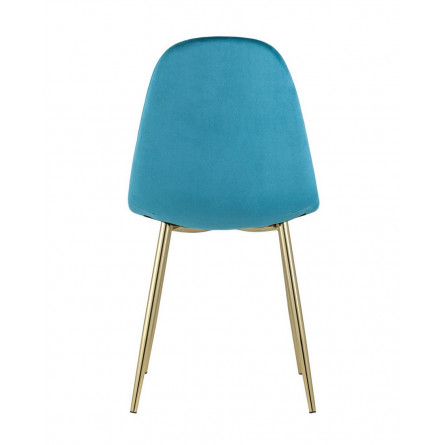 Валенсия велюр аквамарин золотые ножки