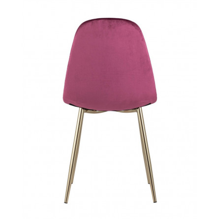 Валенсия велюр бордо золотые ножки