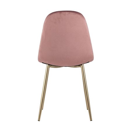 Валенсия велюр пыльно-розовый золотые ножки