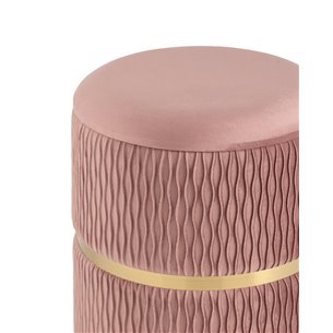 Валенсия велюр розовый хромированные ножки