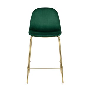 Валенсия велюр зеленый золотые ножки