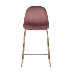 Валенсия велюр розовый золотые ножки