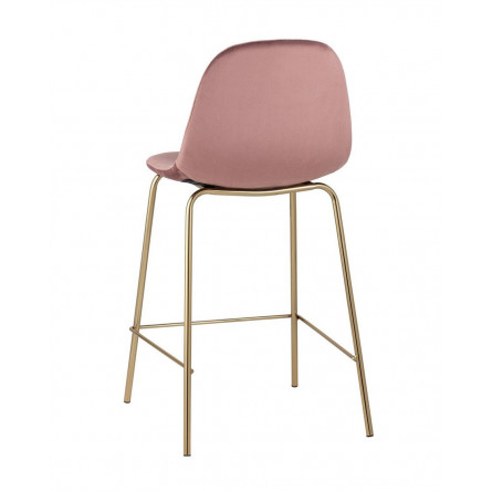 Валенсия велюр розовый золотые ножки