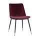 Мелисса велюр цвет бордовый ножки металл с золотым декором