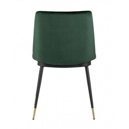 Мелисса велюр цвет зеленый ножки металл с золотым декором