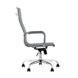 City офисное с подлокотниками серое экокожа хром наклон, качание City офисное с подлокотниками серое экокожа хром наклон, качание