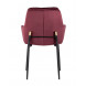 Саманта обивка велюр цвет бордовый ножки металл Саманта обивка велюр цвет бордовый ножки металл
