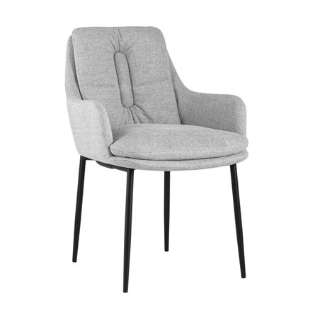 Саманта обивка рогожка цвет светло-серый ножки металл