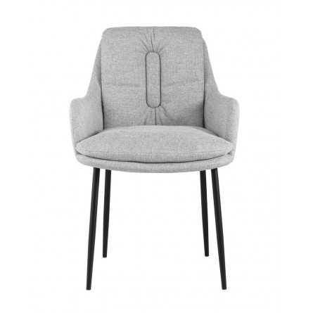 Саманта обивка рогожка цвет светло-серый ножки металл