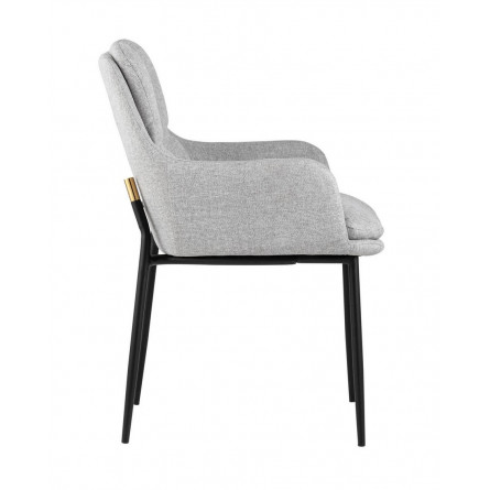 Саманта обивка рогожка цвет светло-серый ножки металл