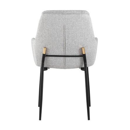 Саманта обивка рогожка цвет светло-серый ножки металл